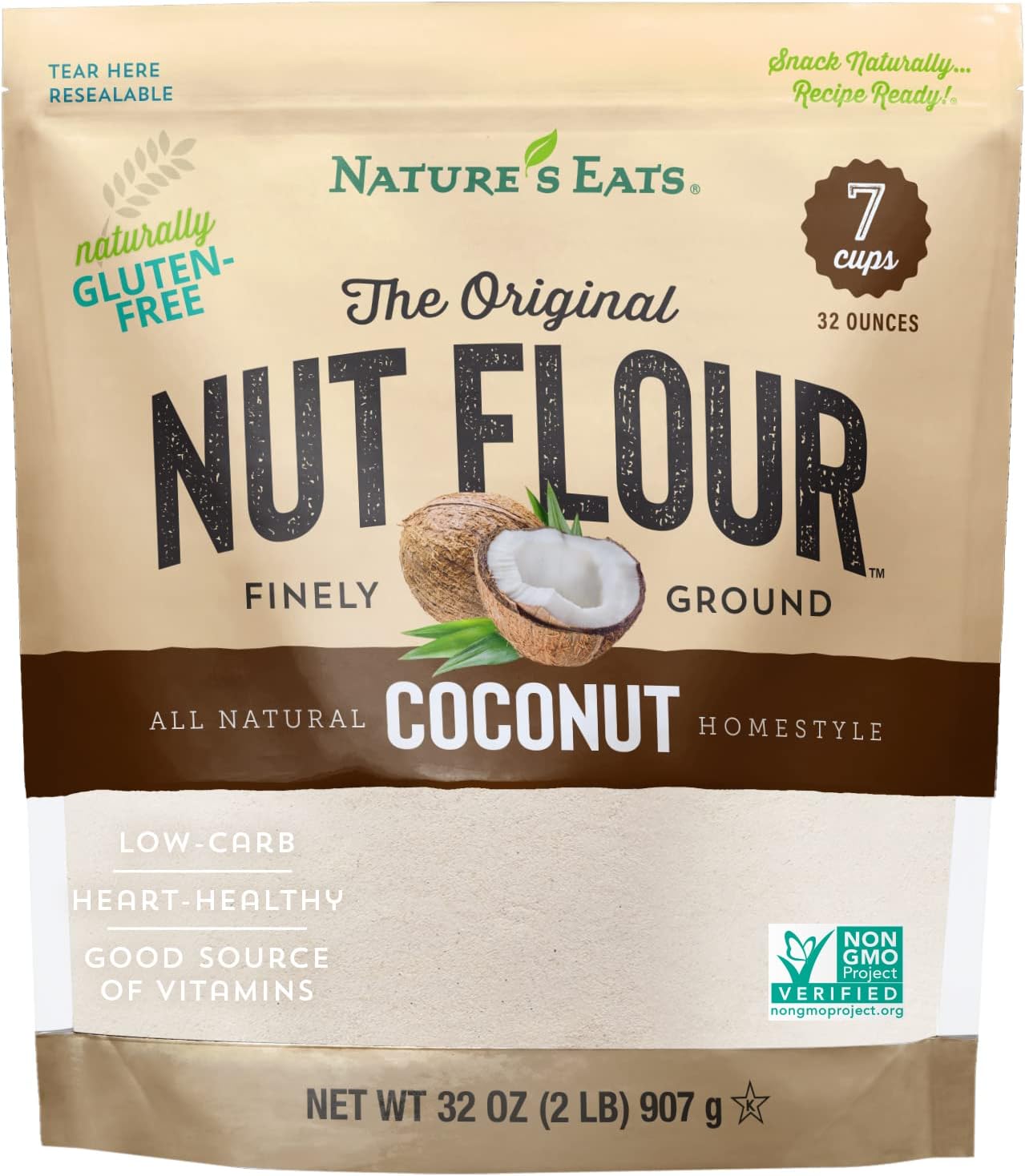 Nature's Eats Coconut Flour, 32 Oz