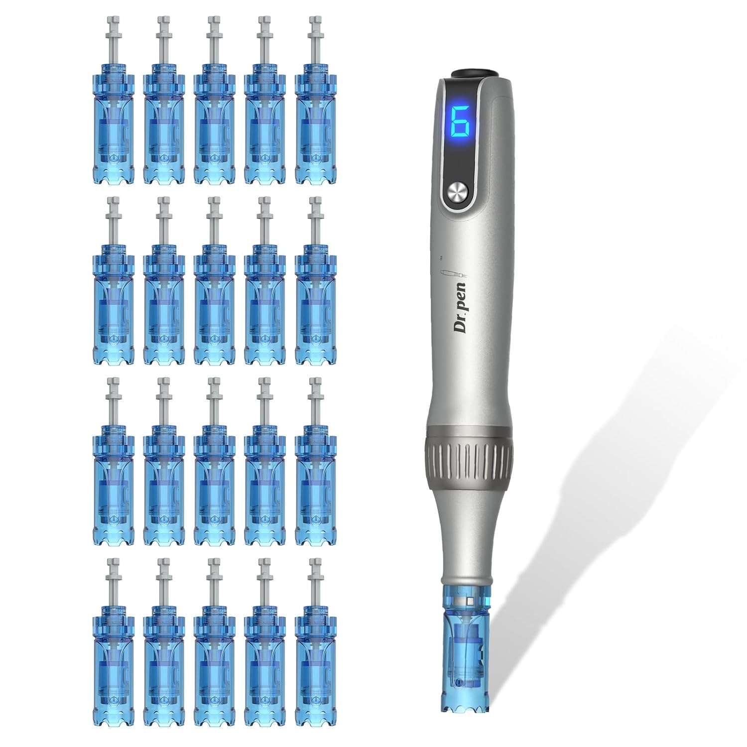 Dr Pen M8S Microneedle Roller Pen for Home Use - Microneeding Derma Roller Pen for Women Men - Micro Needle Roller Pen for Skin Tools-0.24MM