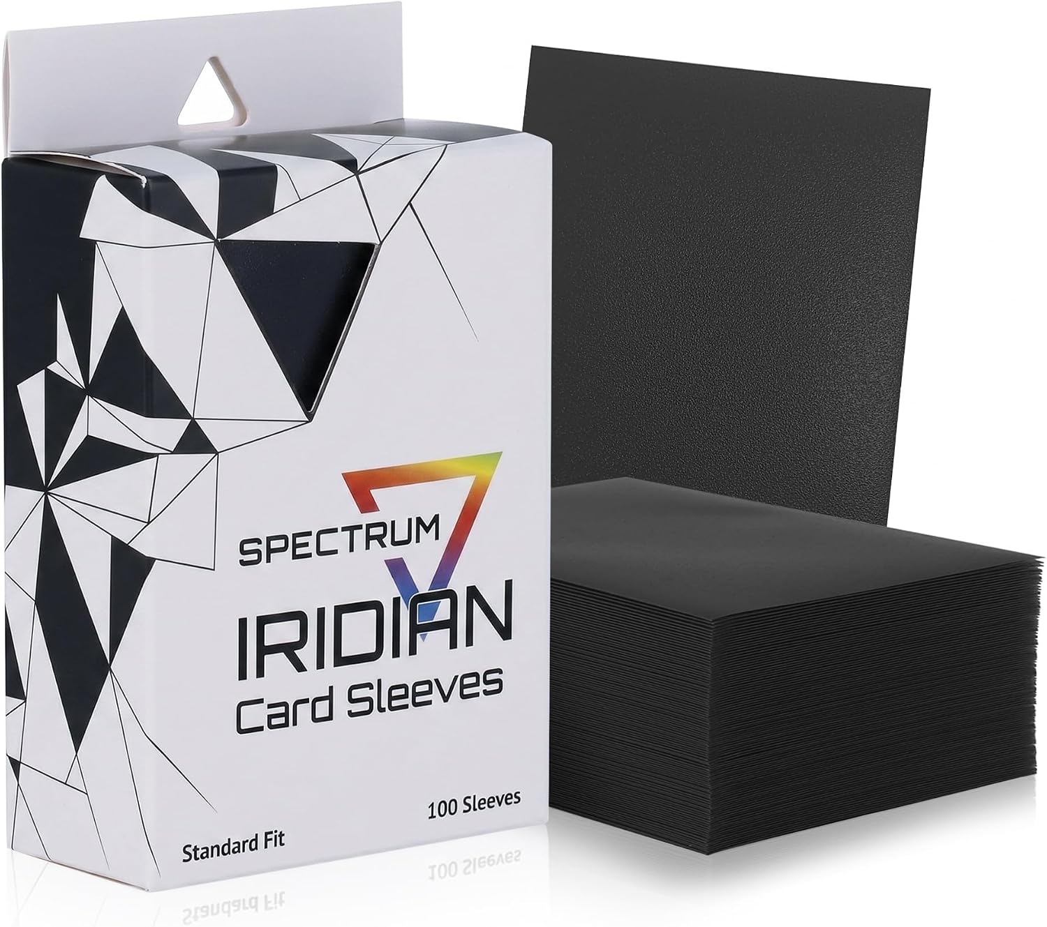 BCW Iridian Matte Card Sleeves, Black, 100 Count
