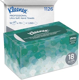Kleenex Hand Towels (11268), Ultra Soft and Absorbent, Pop-Up Box, 18 Boxes / Case, 70 Paper Hand Towels / Box, 1,260 Sheets / Case