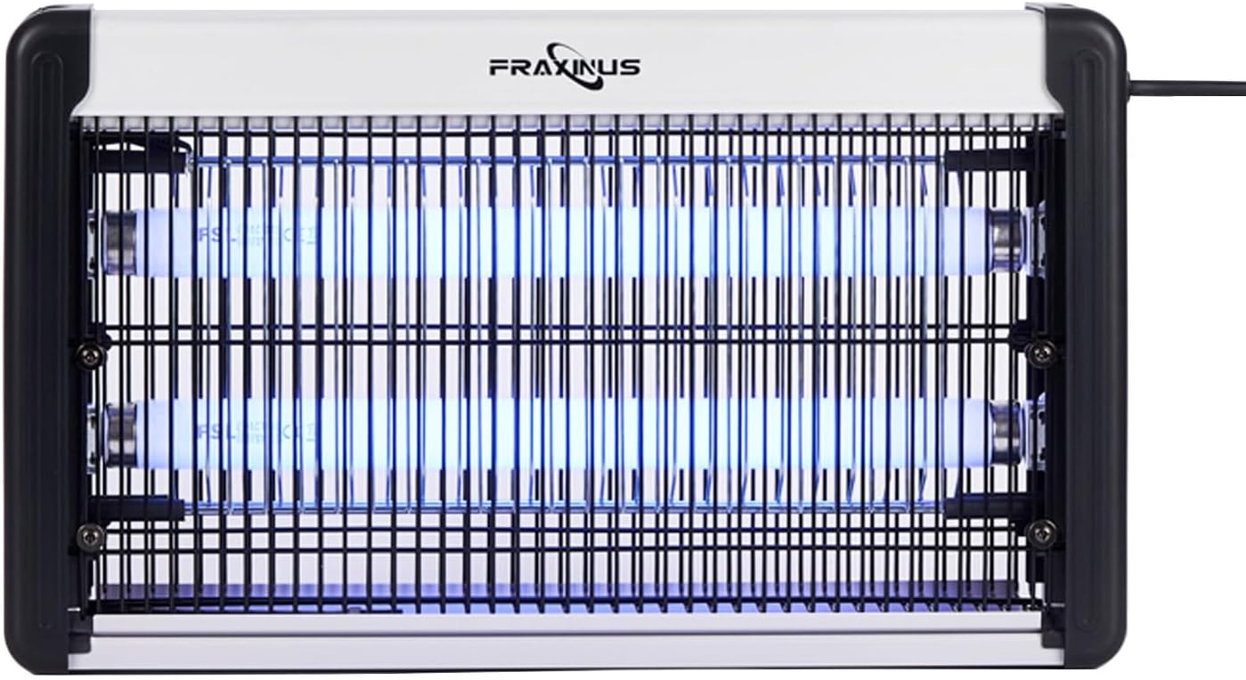 FRAXINUS Fly Zapper Electric, Mosquito Killer Lamp, Electronic Bug Catcher, 4200V High Powered Grids, 20W UV light Trap Flying Insects, wasps, and Moths, Quiet Pest Control for Indoor, Home Use.