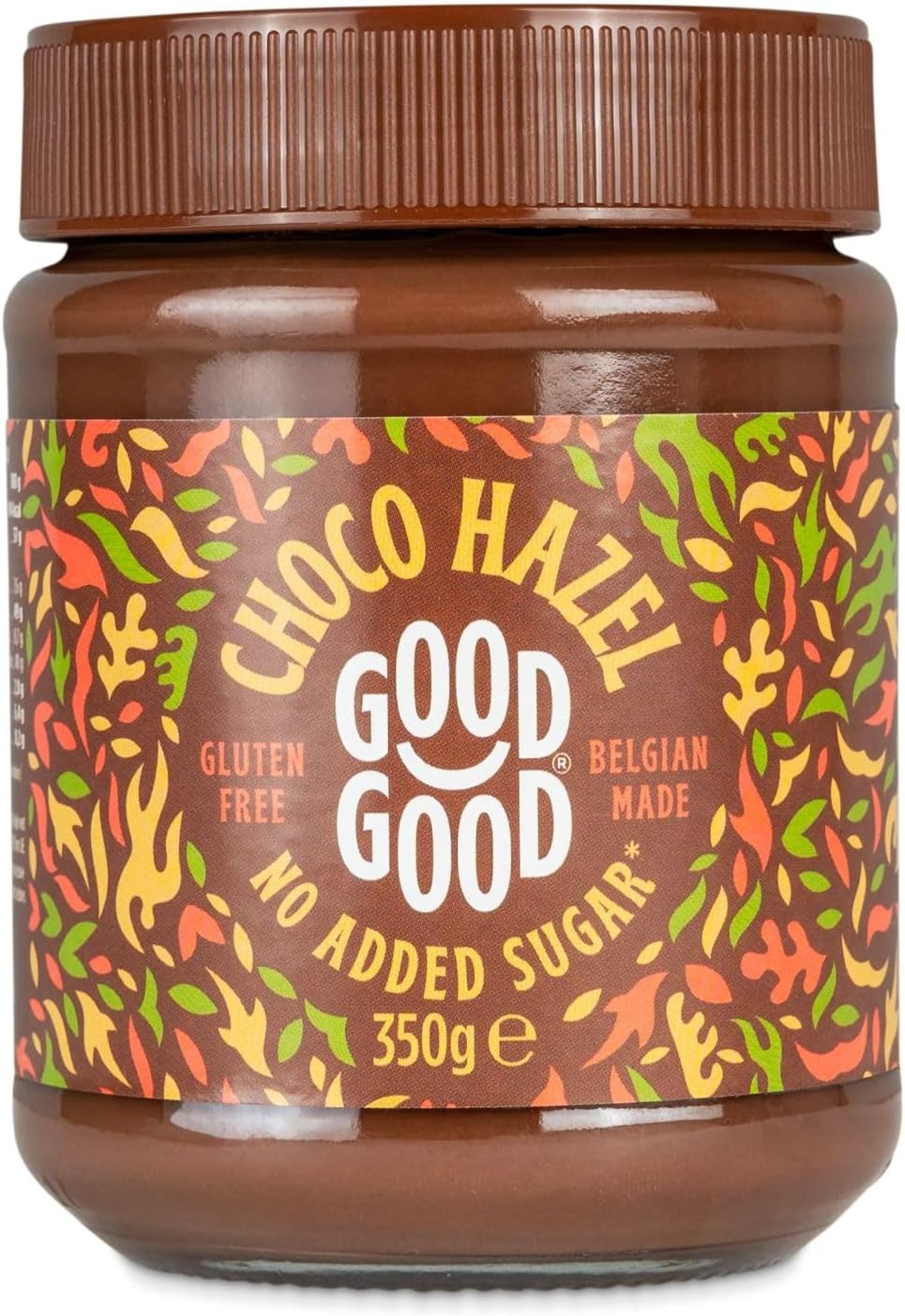 GOOD GOOD Belgian Choco Hazel with Stevia and Maltitol - No Added Sugar - Chocolate Hazel Spread - Gluten Free - Vegetarian Friendly - 12 oz (350g)