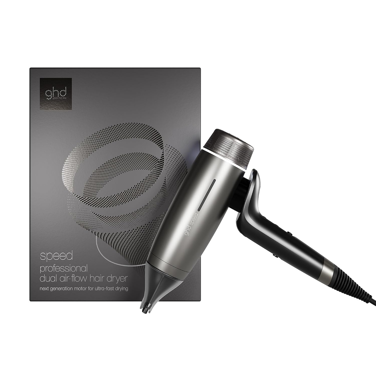 ghd Speed Ionic Hair Dryer- Fast, Quick, Powerful Blow Dries with Control & No Heat Damage, ghd's Best Blow Dryer - for All Hair Types