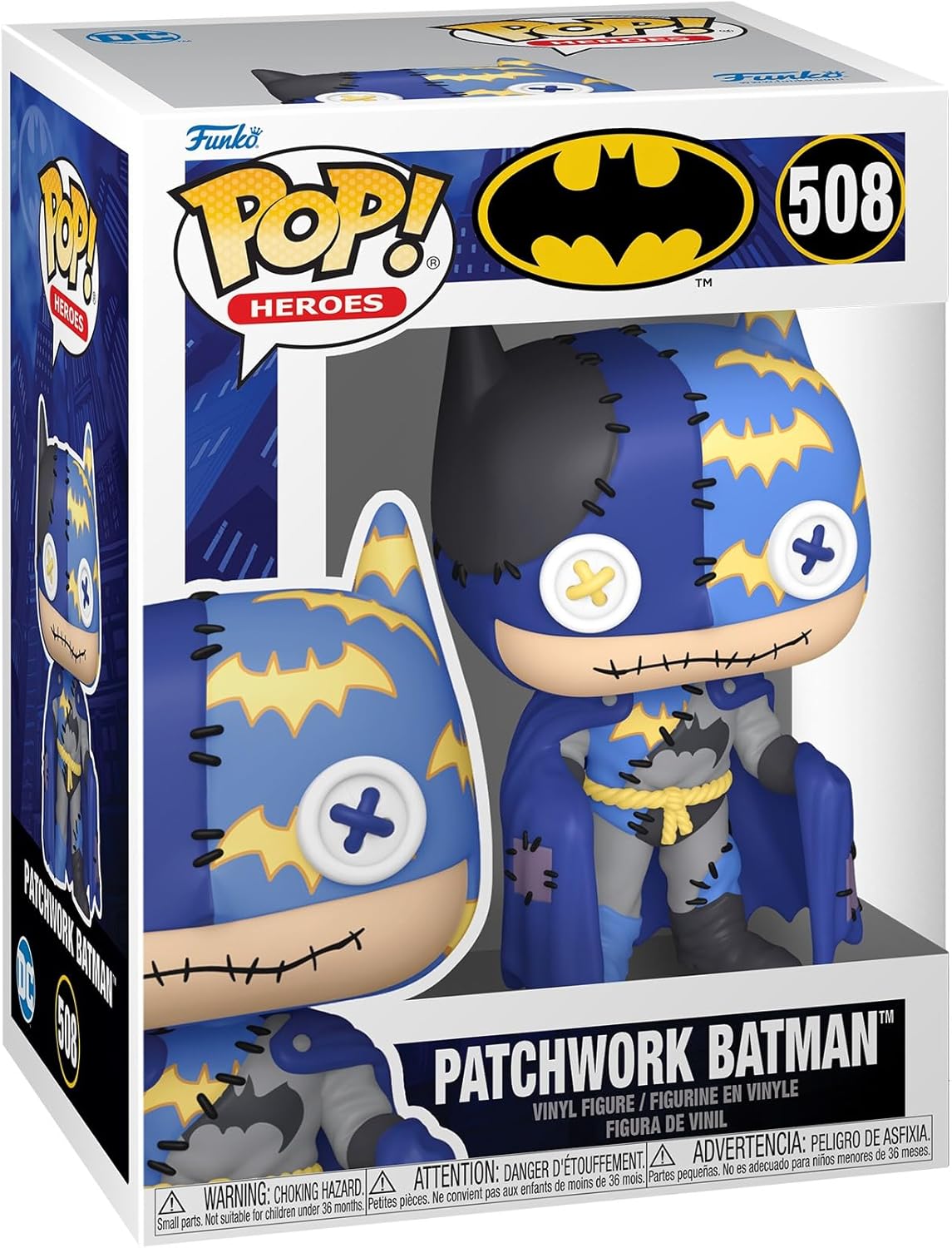 Funko Pop! Animation: Patchwork - Batman - DC Comics - Collectable Vinyl Figure - Gift Idea - Official Merchandise - Toys for Kids & Adults - Comic Books Fans - Model Figure for Collectors