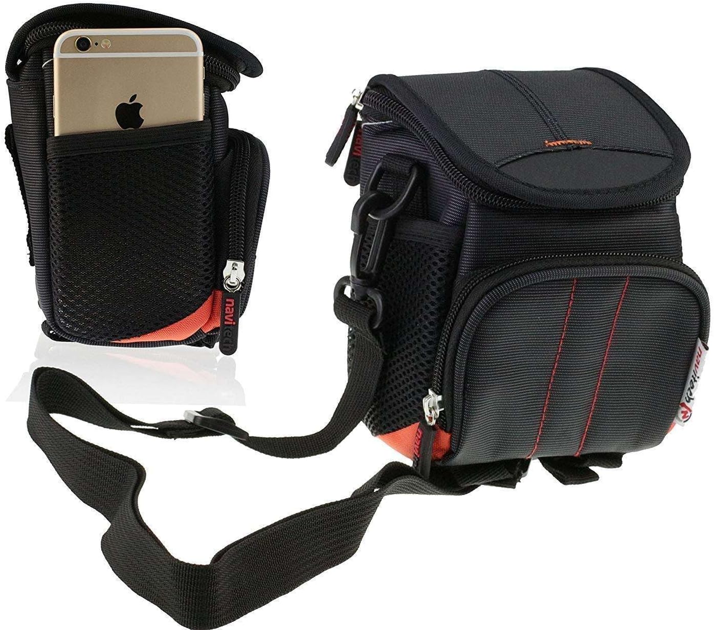 Navitech Black Camera Shoulder Bag Compatible with Ahlirmoy 4K 64MP Digital Camera