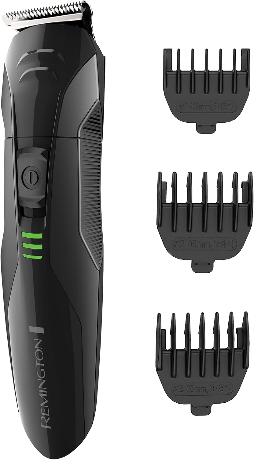 Remington PG6015A Rechargeable Stubble and Beard Trimmer, Black