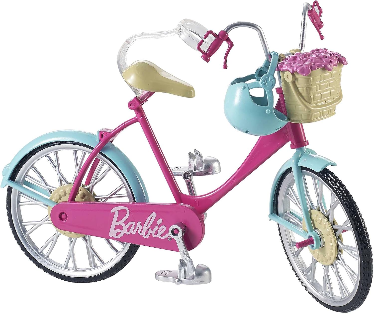 Barbie Bicycle with Basket of Flowers, DVX55