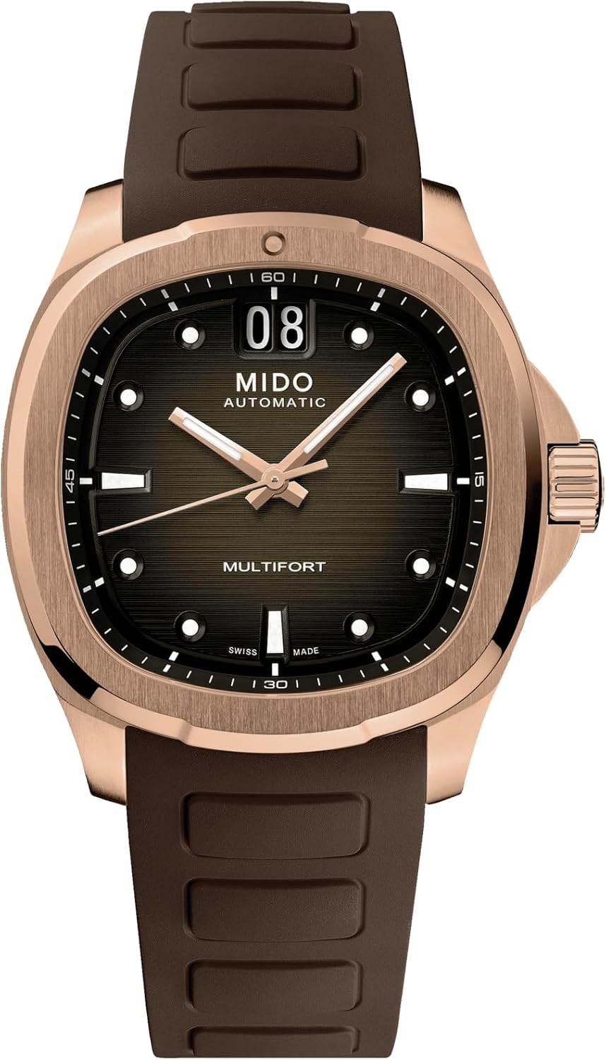 MIDO Multifort TV Big Date - Swiss Automatic Watch for Men - Brown Dial - Case 40mm - M0495263729100