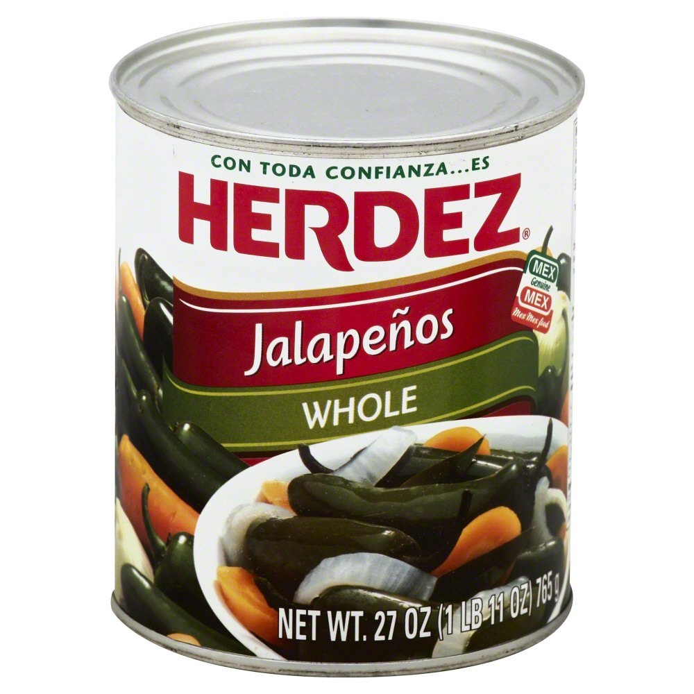 Herdez Whole Jalapeno Peppers, 27-Ounce (Pack of 12)