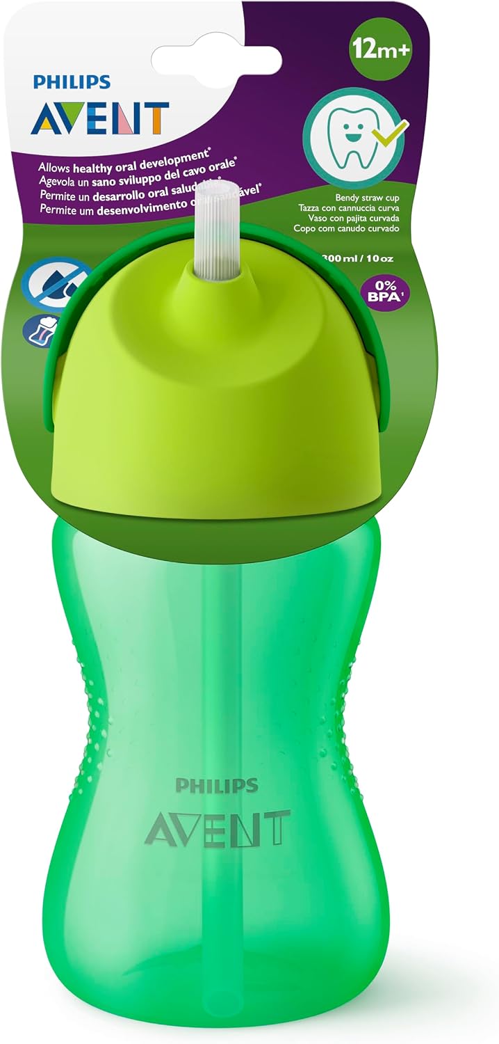 Philips Avent Sippy Cup for Toddlers & Babies, 300ml/10oz, BPA Free, Green (Model SCF798/01)
