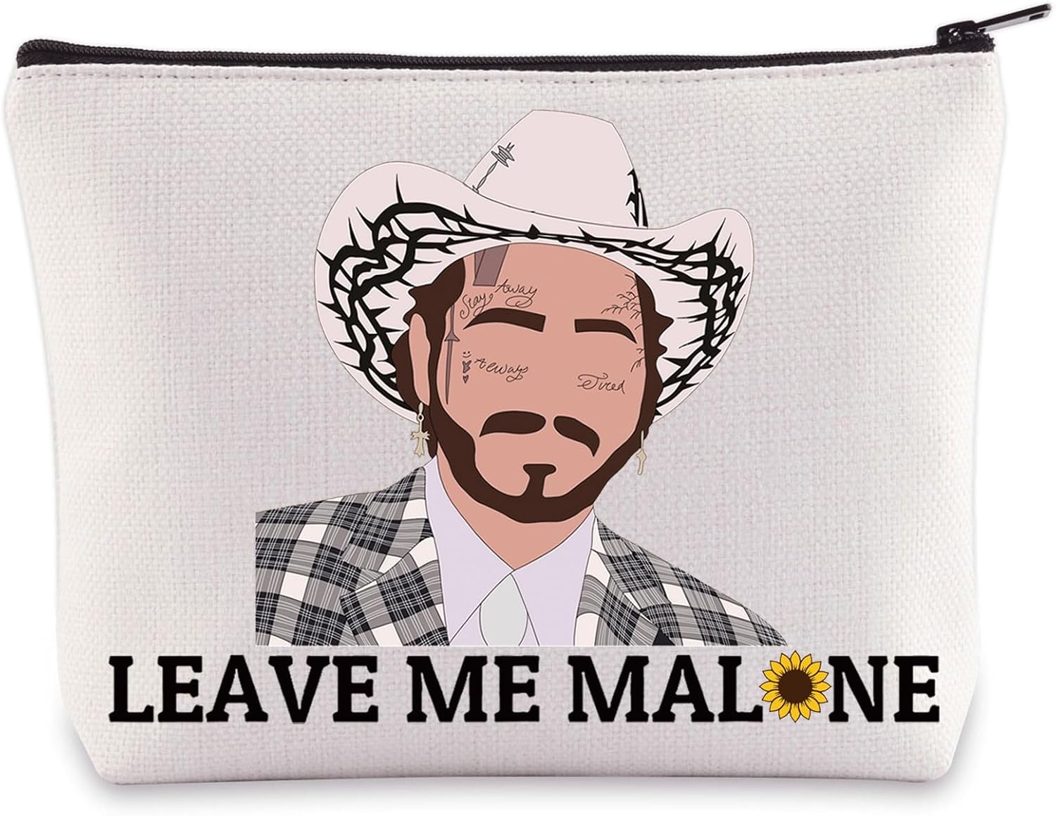 WZMPA Singer Fans Inspired Cosmetic Bag Singer Concert Gift Leave Me Makeup Zipper Pouch Bag Singer Music Merchandise (Leave Me)