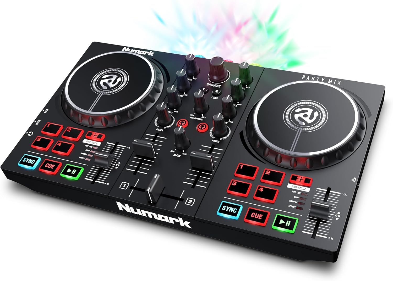 Numark Party Mix II DJ Controller with Built-in Lights