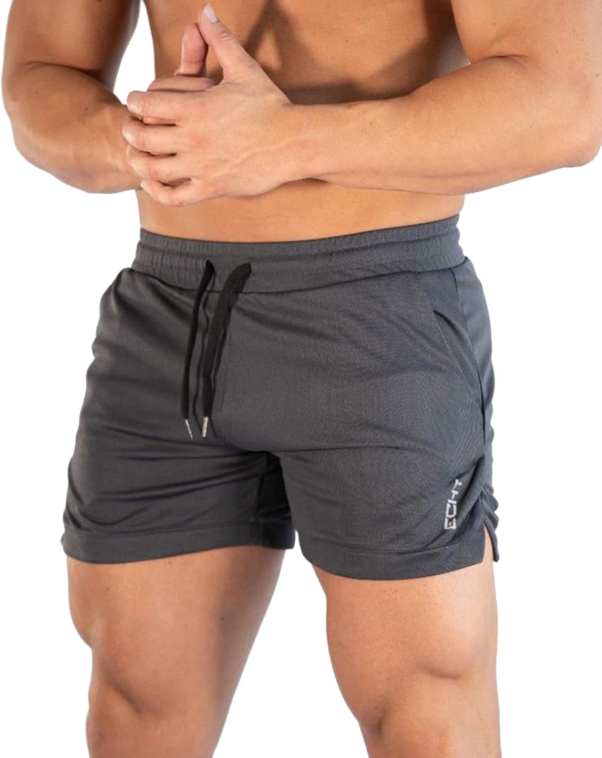 Superora Mens Running Gym Sport Shorts Breathable Outdoor Workout Training Shorts with Pockets