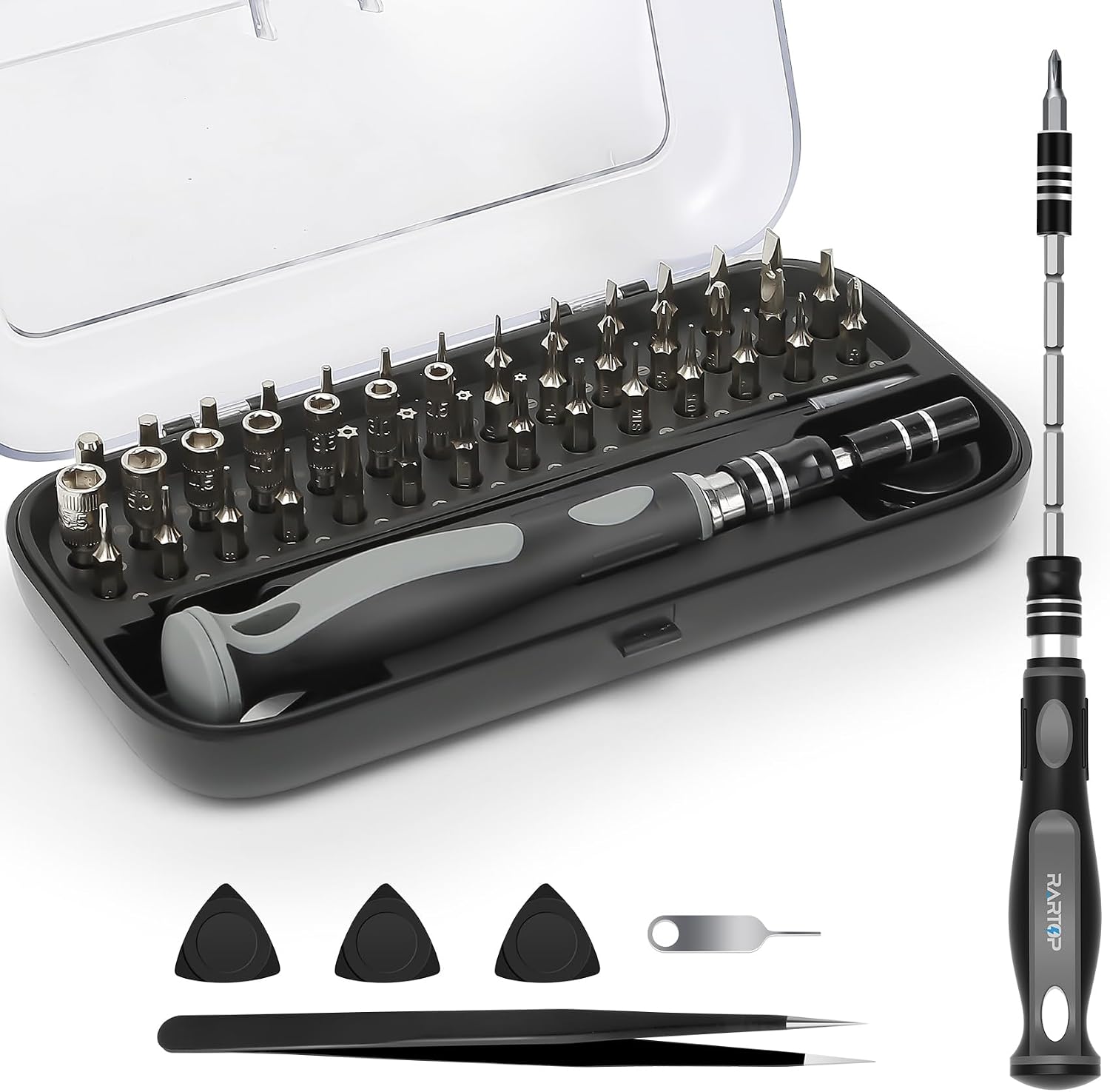 Precision Screwdriver Set - 48 in 1 screwdriver bit set Magnetic Small Screwdriver Set with Case, mini screwdriver set for Computer, Laptop, iPhone, MacBook, PC, Game Console, Eyeglass