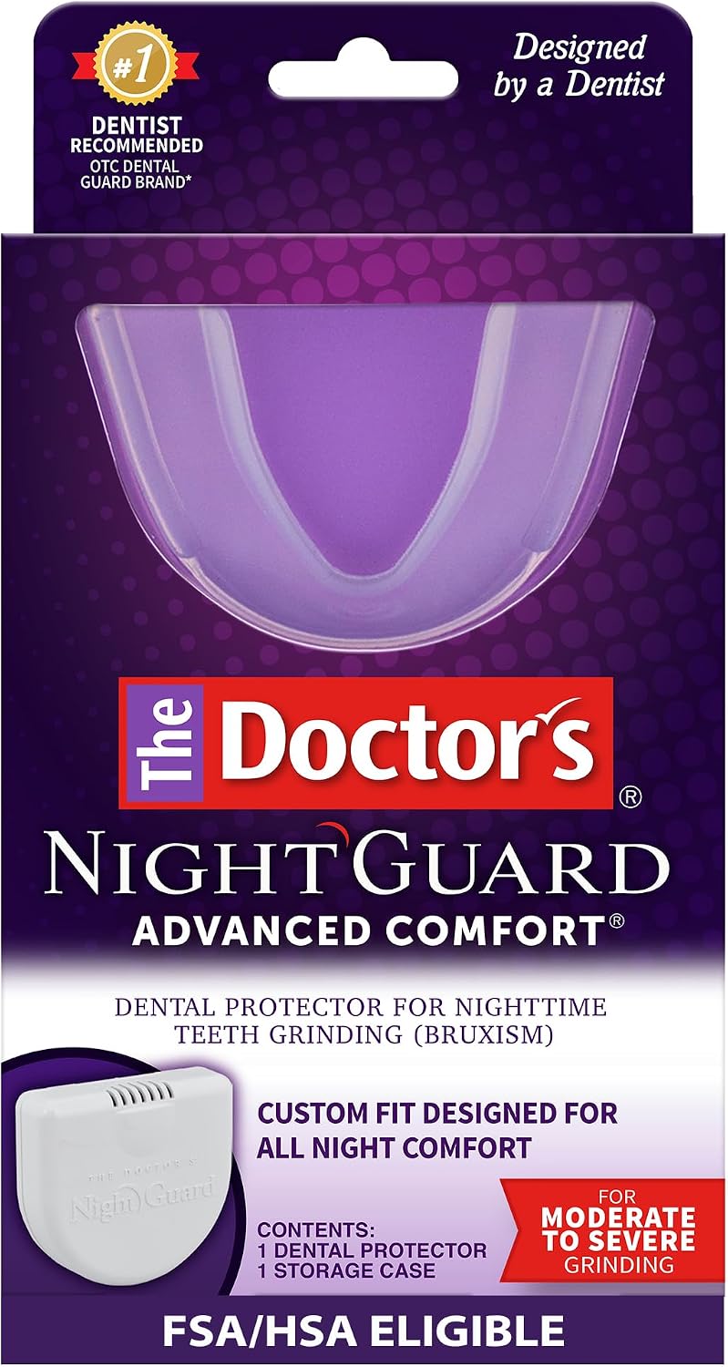 The Doctor's NightGuard Mouth Guard for Grinding Teeth at Night, 1 Count