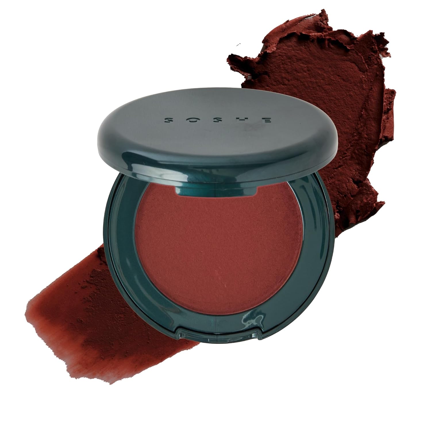 SOSHE Beauty - Blurring Pillow Blush | Featherlight, Cushiony, Cream to Powder Formula | Squalane, Cucumber Seed Extract, Ashwagandha Root | Vegan, Clean, Cruelty-Free (Copper Spice, Warm Terracotta)