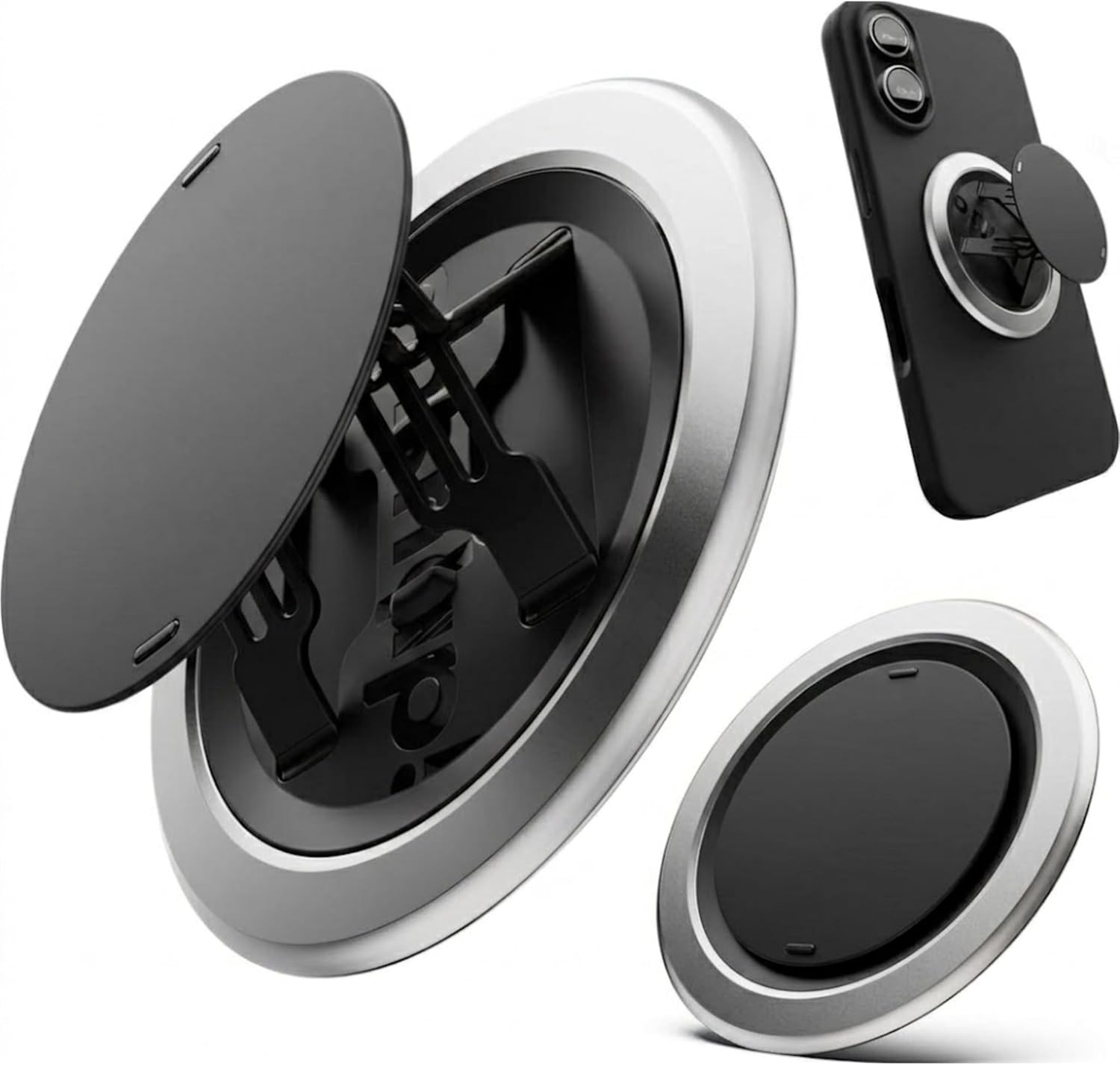 OhSnap Gen 5 Phone Grip for MagSafe, Magnetic Ring Holder & Kickstand Stand