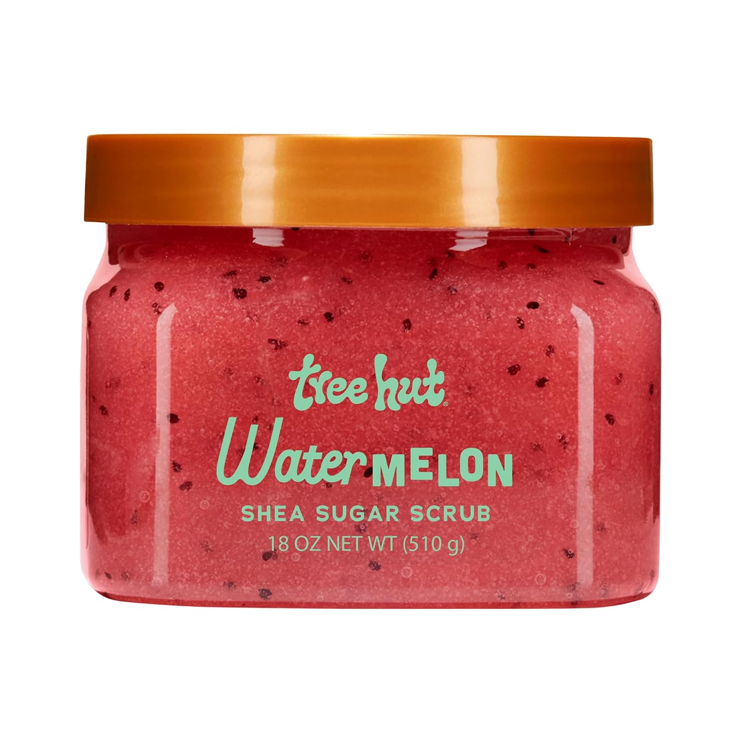Tree Hut Watermelon Shea Sugar Scrub, Exfoliating, Hydrating & Moisturizing Body Scrub with Shea Butter & Nourishing Essential Oils, Smooth & Soften Skin, 18 oz
