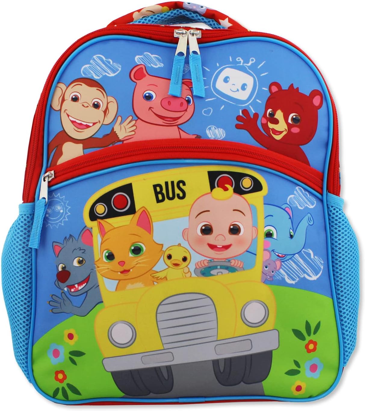 CoComelon Boys Girls 14 inch School Backpack (Blue, One Size)