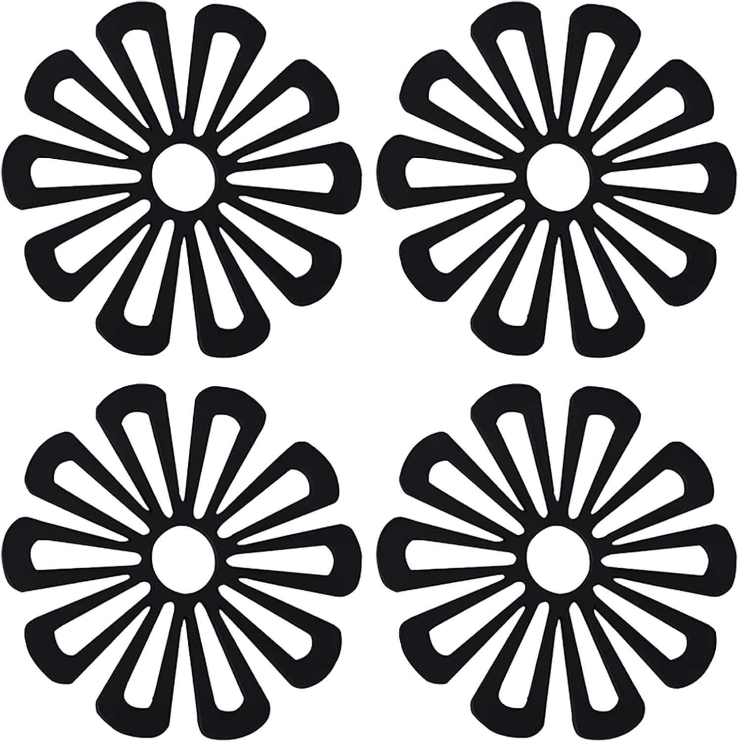 4 Pcs Kitchen Accessories Placemats,Hot Pan Worktop Protector,Heat Resistant, Non Slip,Trivets for Kitchen Cooking Dining Tool and Worktops Counter Drying Mats