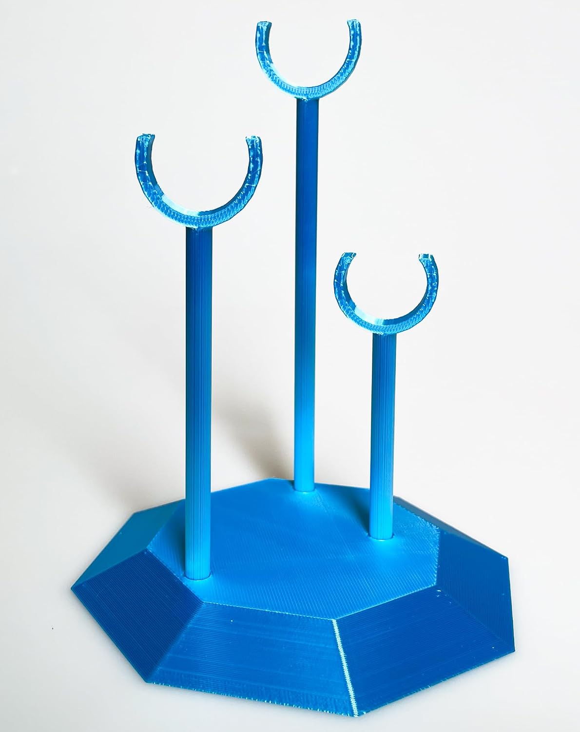 3D Printed Dragon Display Stand, PLA Holder, Fits McGybeer 17.7-inch Model, Blue, 11x11x14 cm