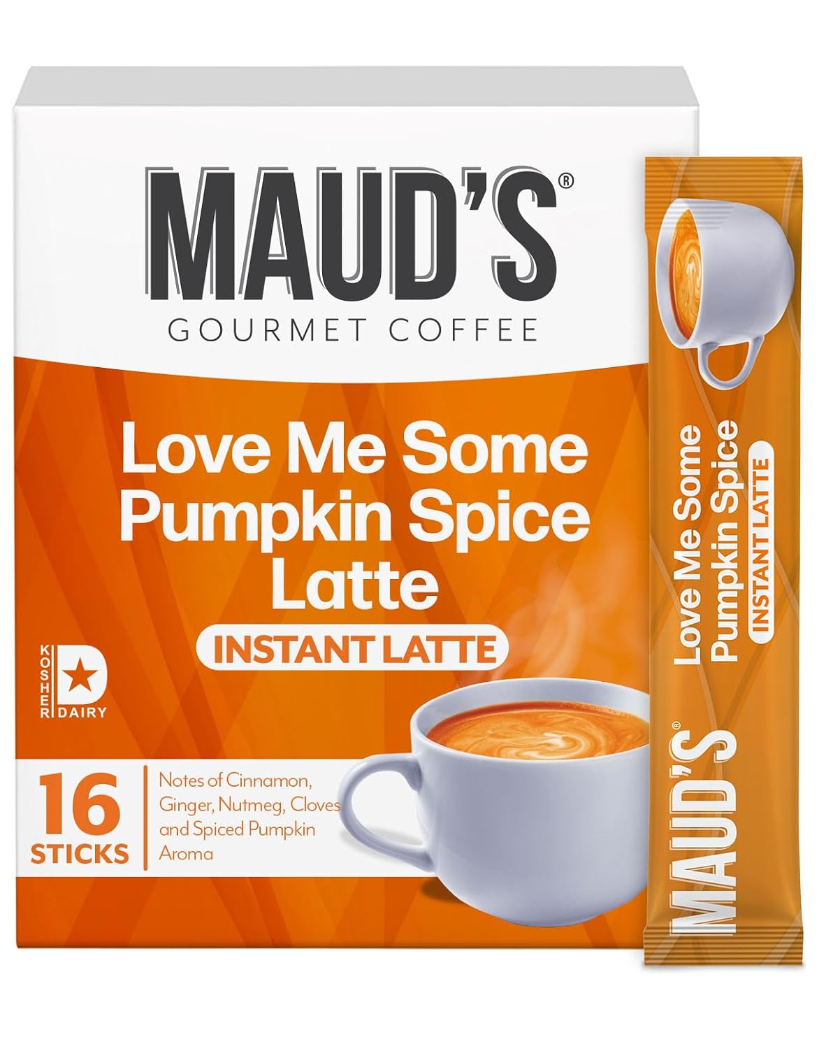 Maud's Pumpkin Spice Latte Instant Coffee, 16ct