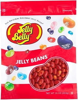 Jelly Belly Sizzling Cinnamon Jelly Beans - 1 Pound (16 Ounces) Resealable Bag - Genuine, Official, Straight from the Source