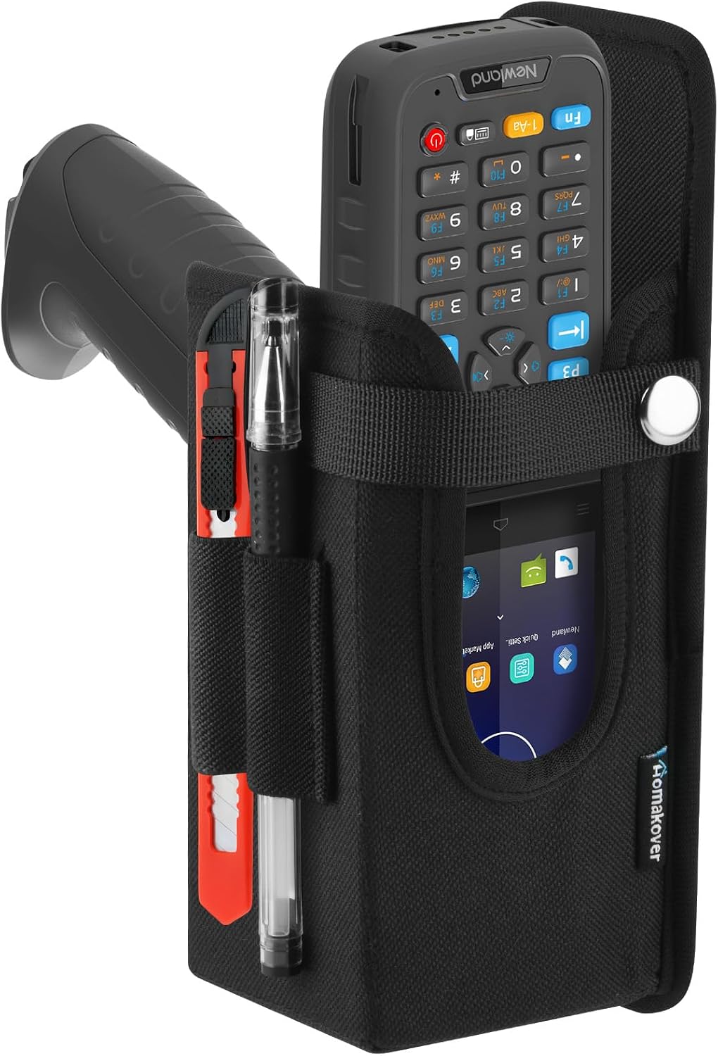 Barcode Scanner Holster, Universal Scanner Holster Pouch for Gun Grip Mobile Computers, Handheld Bar Code Scanners, Belt Loop Clip Attachment Fits for Zebra Scanner MC3300/3200/3100/3000/3400/3450