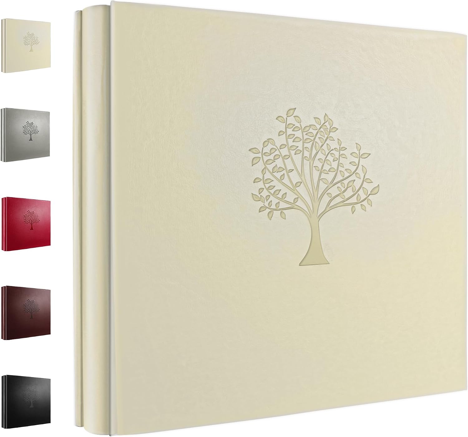 600 Photo Album for 4x6 600 Large Photos Premium Leather Cover Inner Black Page Vertical Photo Book for Family Wedding Graduation