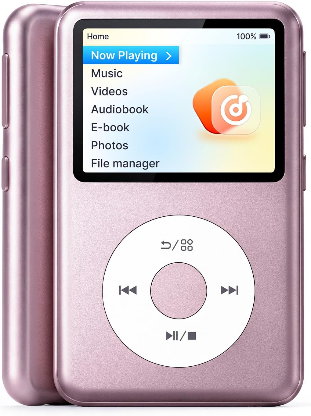 Innioasis 8GB Mp3 Player with Bluetooth, Y2 Classic Dedicated Music Player with Playlists and FM Radio, Nostalgia Design Pink