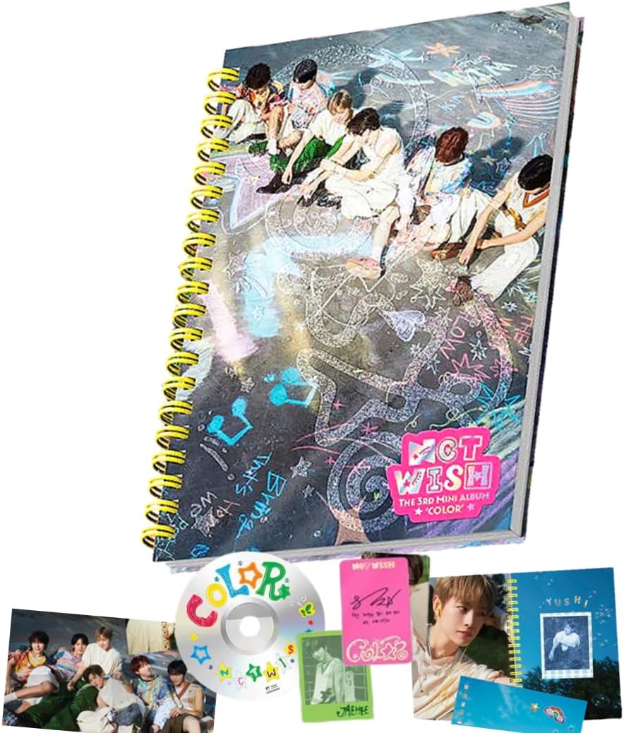 NCT WISH COLOR 3rd Mini Album [Photobook Ver.] CD + Photobook + Photocard + Poster + Sticker