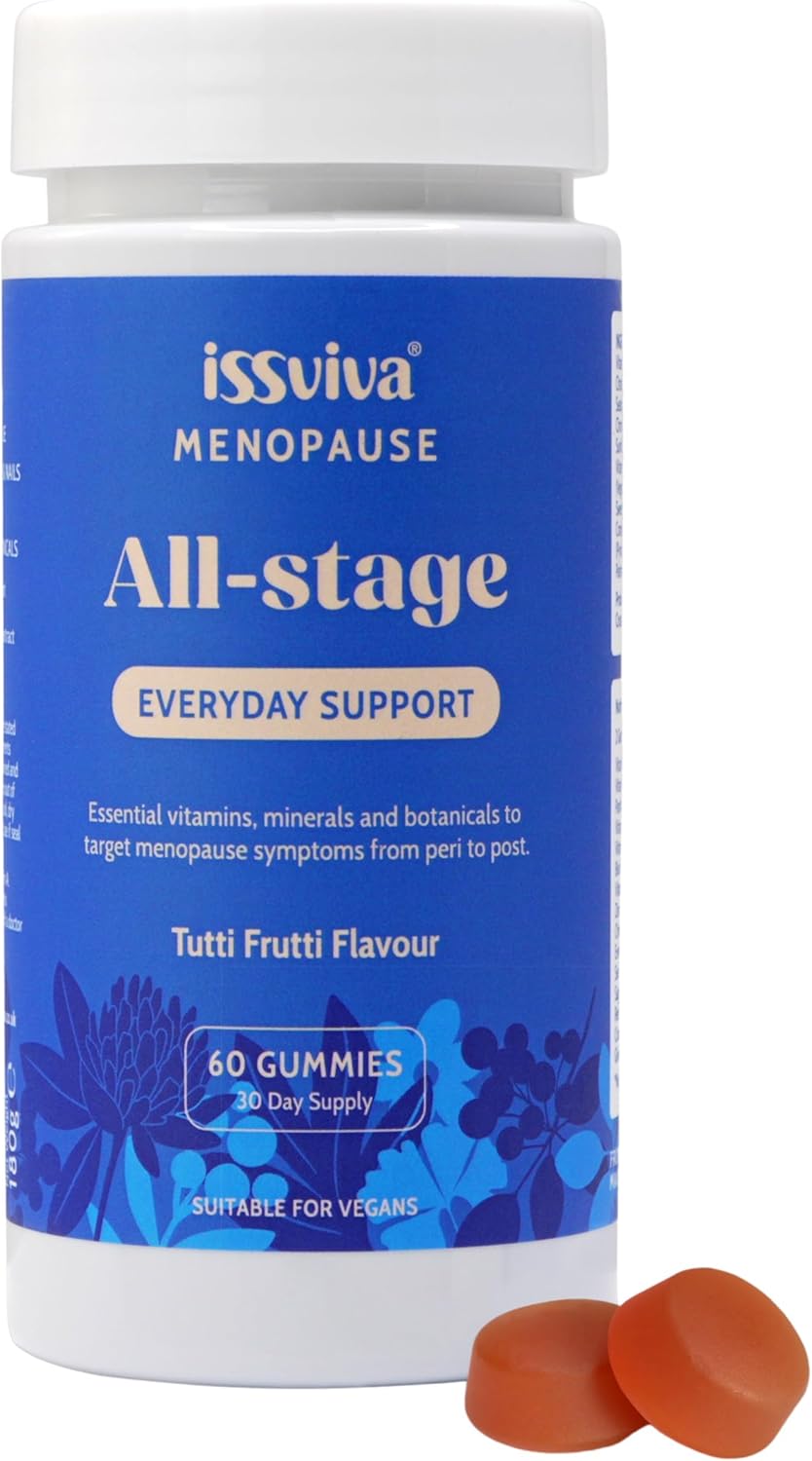 Issviva Gummies Perimenopause & Menopause Supplements Women with Red Clover, Sage, Ginkgo Biloba, and Primrose Oil