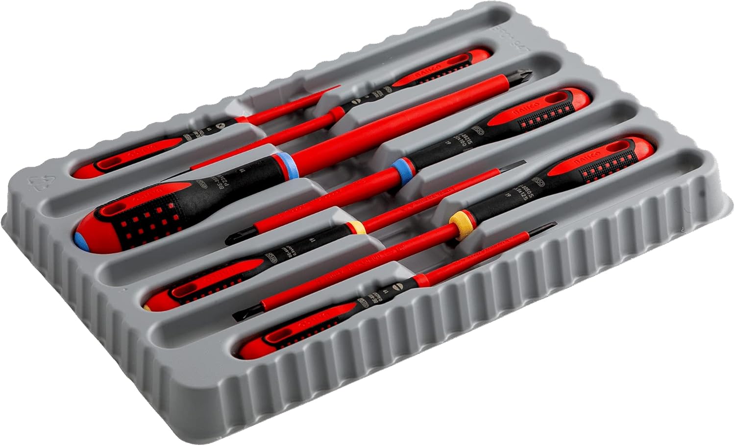 Bahco 9888S BE-9888s VDE Ergo Slot/Pozi Screwdriver Set (7 Pieces)