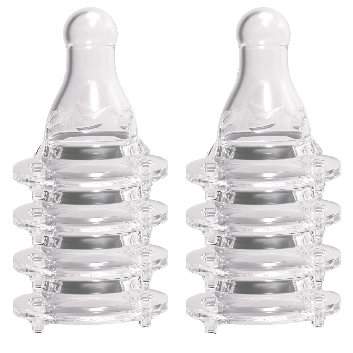 Avima Baby Anti Colic Nipples for Standard Neck Bottles, Silicone Breast Like Nipples - 6 to 9+ Months, Fast Flow, Level 3 (Pack of 6)