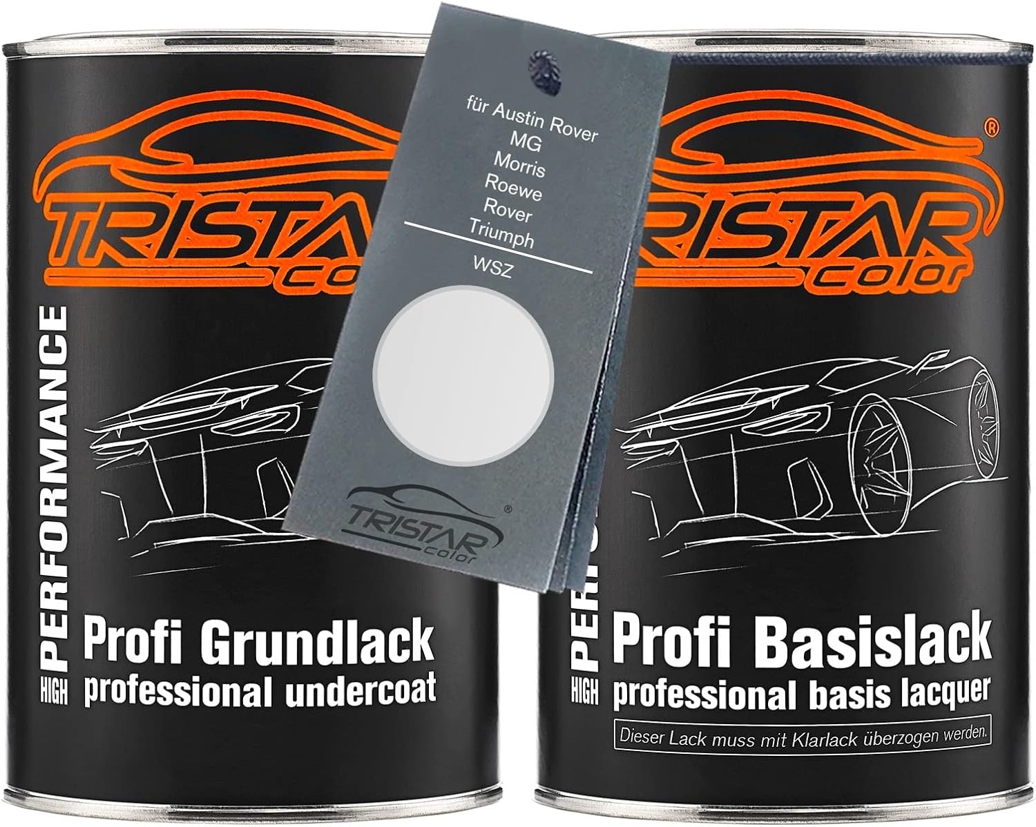 TRISTARcolor Car paint Set can ready-to-spray for Austin Rover/MG/Morris/Roewe/Rover/Triumph WSZ Zhen Zhu Bai Perl under + base coat 2.0 litre 2000ml