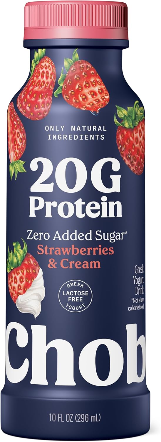 Chobani® 20g Low-Fat Greek Yogurt Drink Strawberries & Cream 10 fl oz