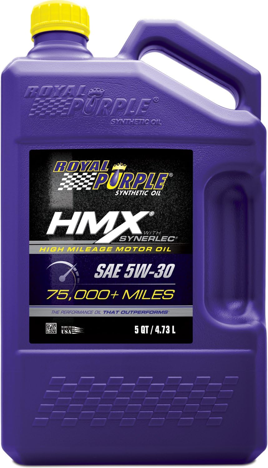 Royal Purple 11748 HMX SAE 5W-30 High-Mileage Synthetic Motor Oil - 5 Quart