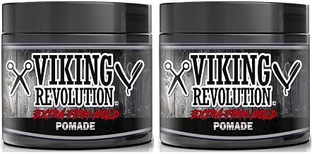 Viking Revolution Extreme Hold Pomade for Men – Style & Finish Your Hair (2 Pack)