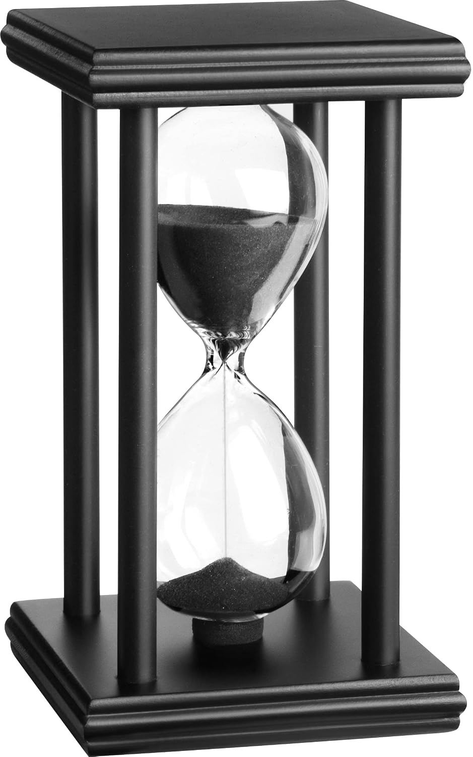 hourglas Sand Timer 30/60 Minutes Desktop Decorations Reloj de Arena ampulheta Sandglass (Black Sand,5.5 * 3.2 * 3.2inch,30min)