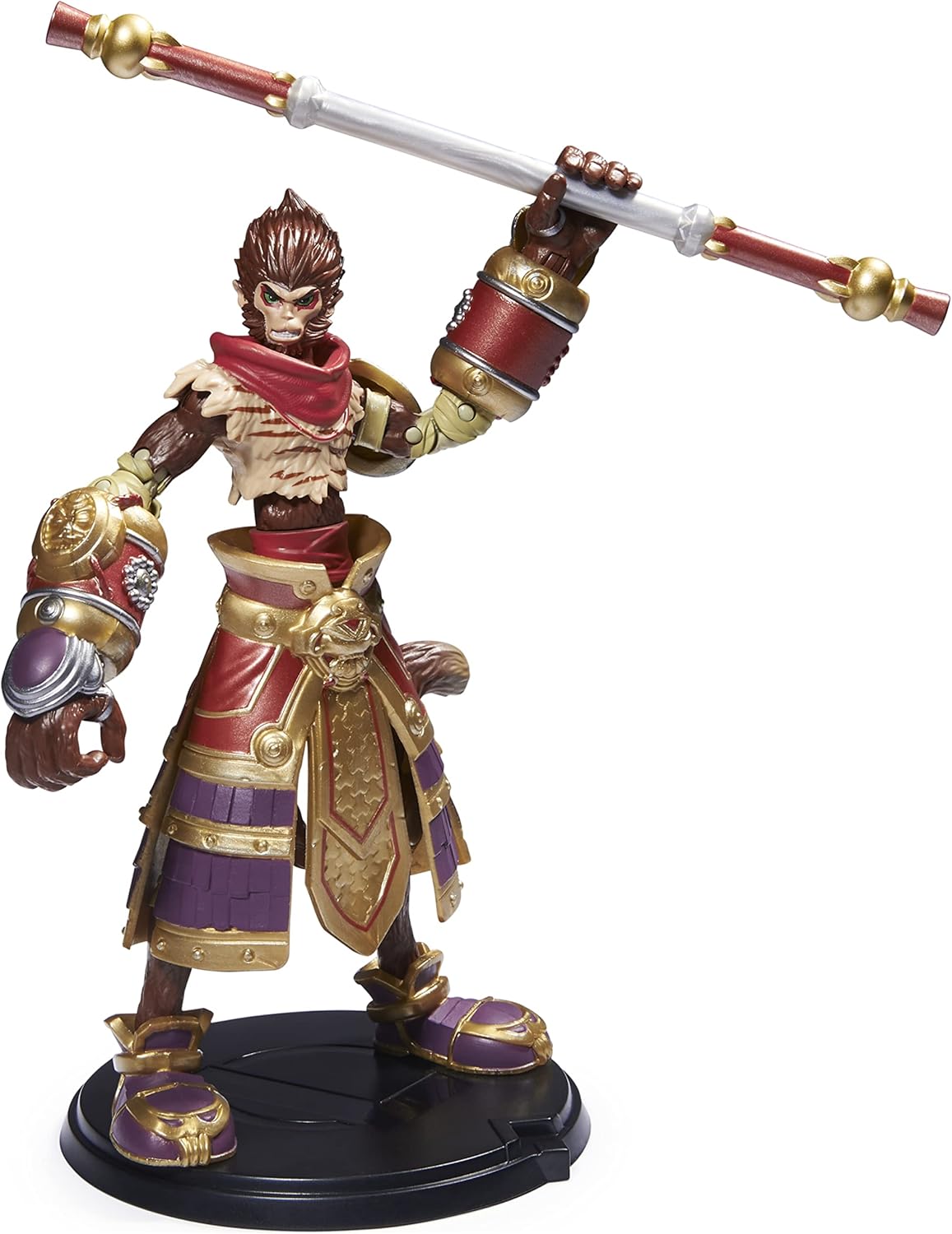 6-Inch Wukong Collectible Figure with Premium Details and Enchanted Staff Accessory, Champion Collection, Ages 12 and Up