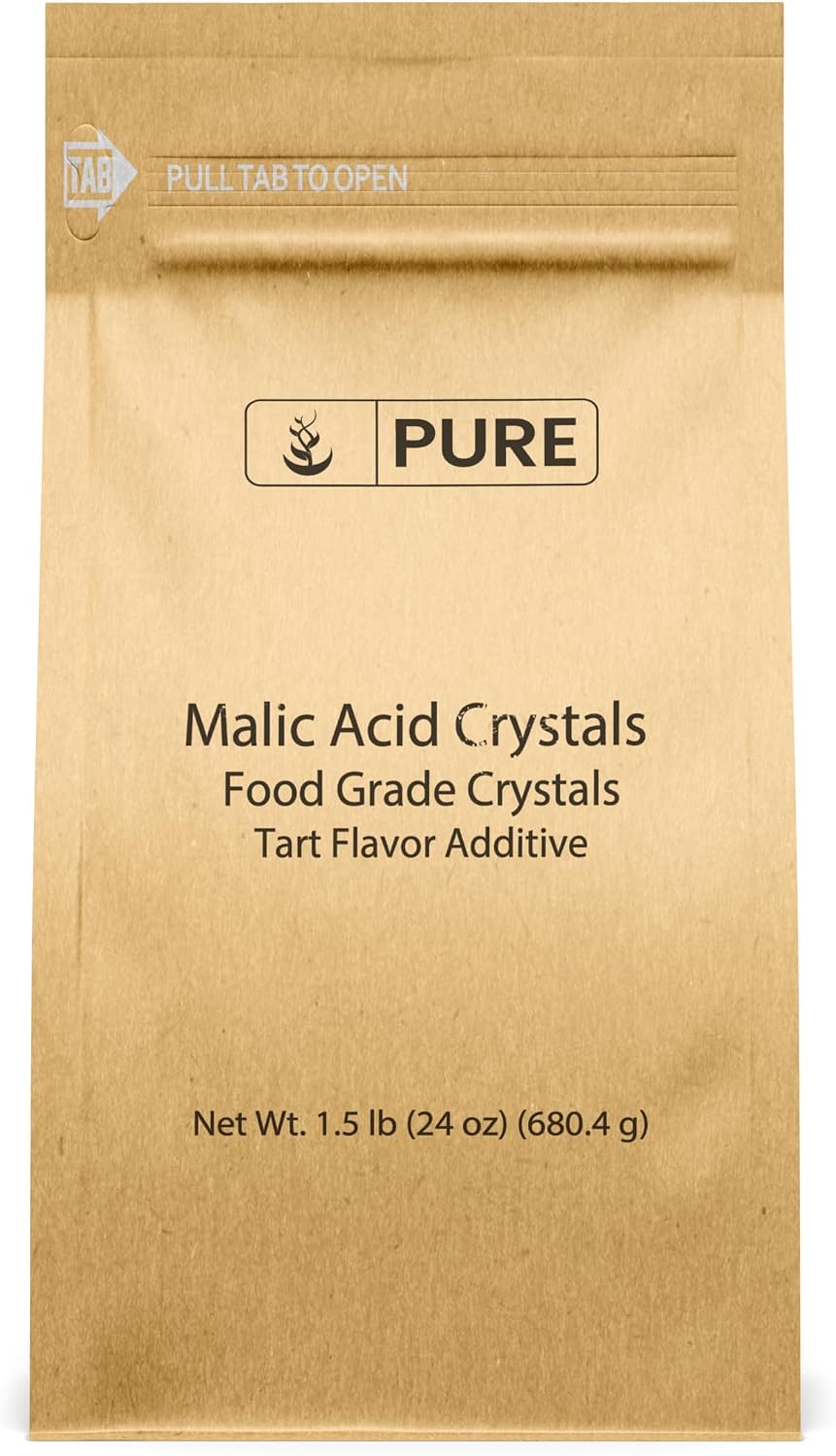 Pure Original Ingredients, Malic Acid Powder, 1.5 Lb
