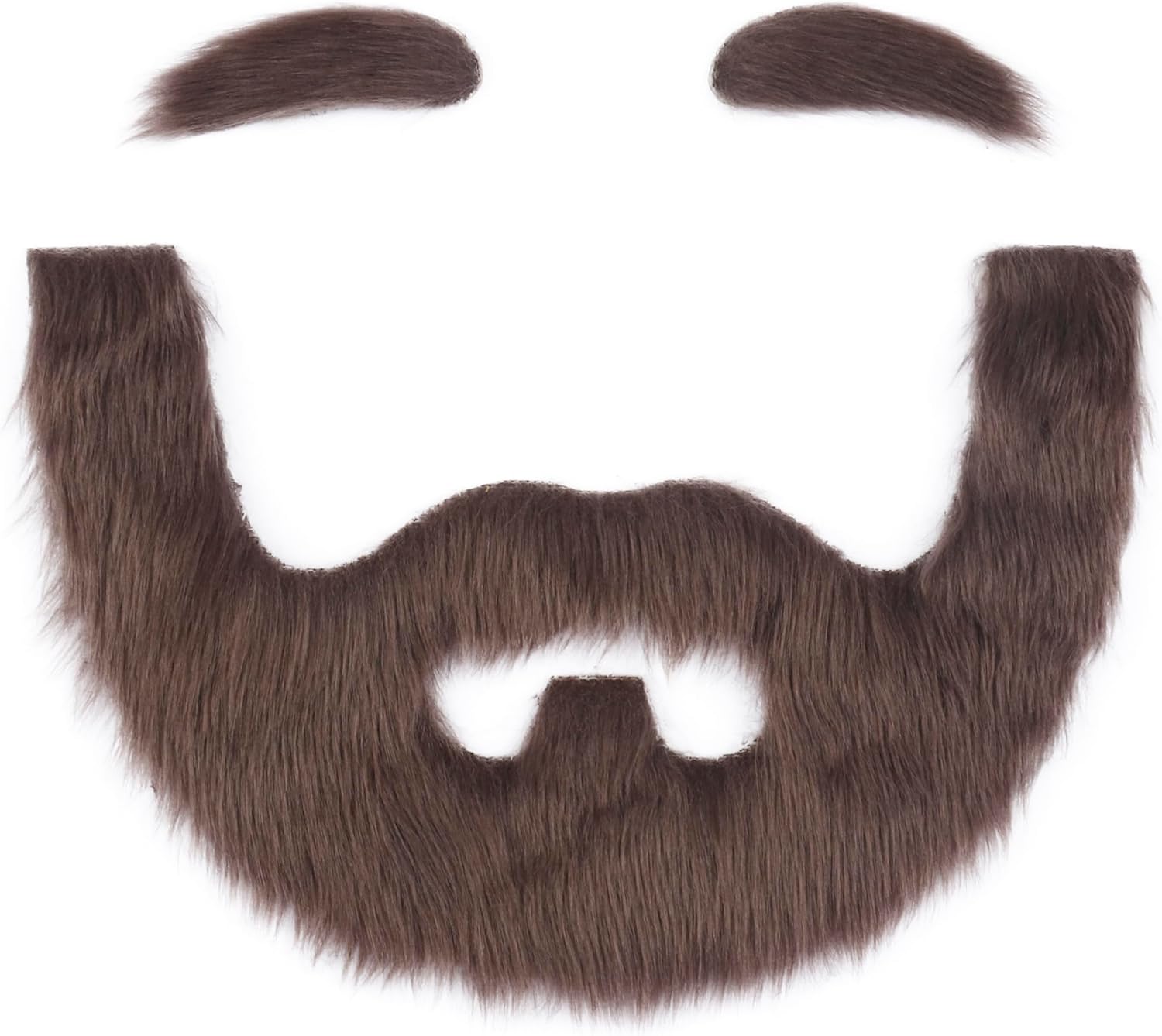 Fake Beard and Self Adhesive Eyebrows Fake Mustache Novelty Costume Facial Hair for Cosplay Halloween Party