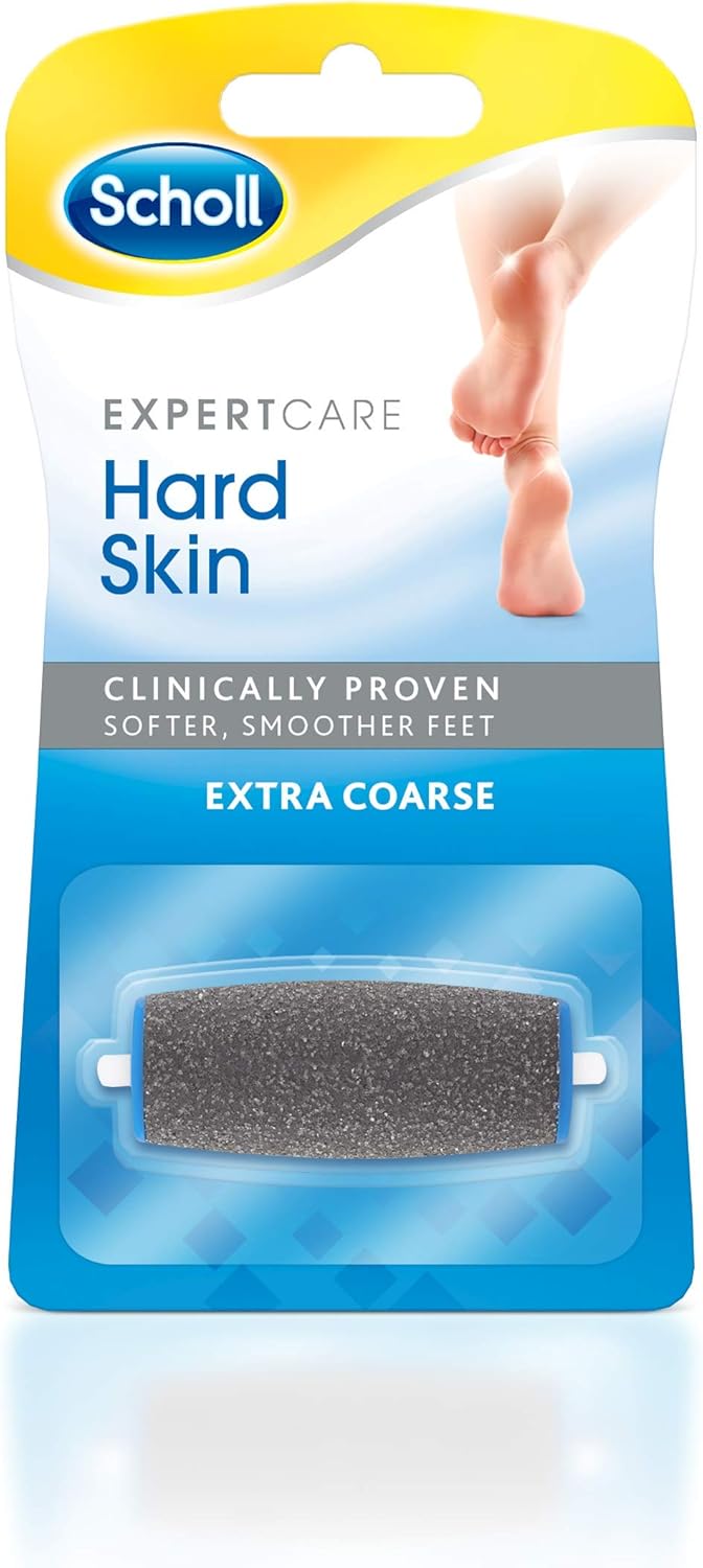 Scholl ExpertCare Hard Skin Refill - Extra Course Roller Head Refill for use with Scholl's Hard Skin Electric Foot File Range. Size: 1 Unit = 1 Roller Head