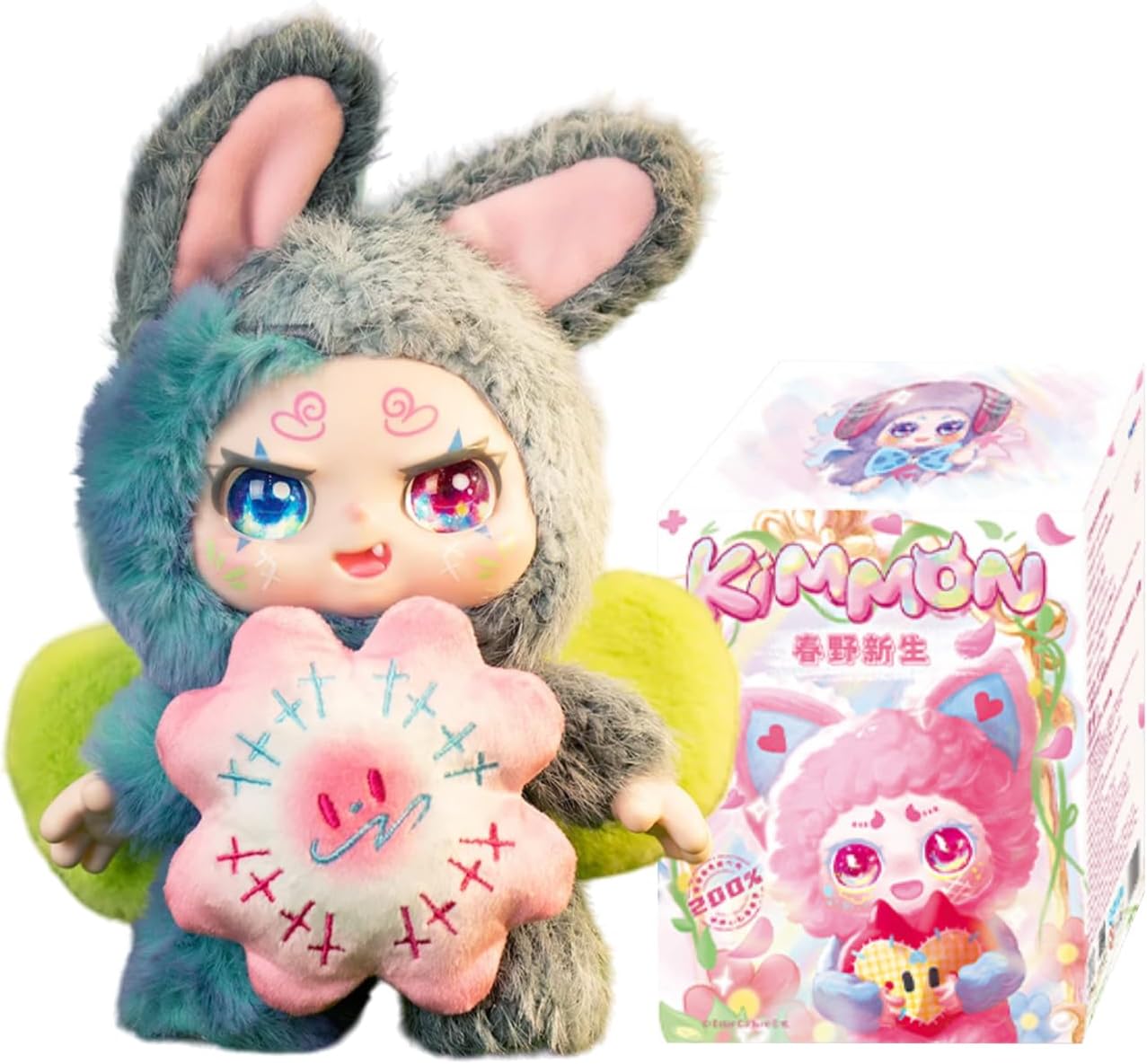 CALEMBOU Plush Blind Box, Kawaii Kimmon Kasuno New Life Series Stuffed Blind Box Doll, Kawaii Mystery Vinyl Plush Toys Collectible for Birthday Gift (Kimmon Kasuno New Life 1pc)