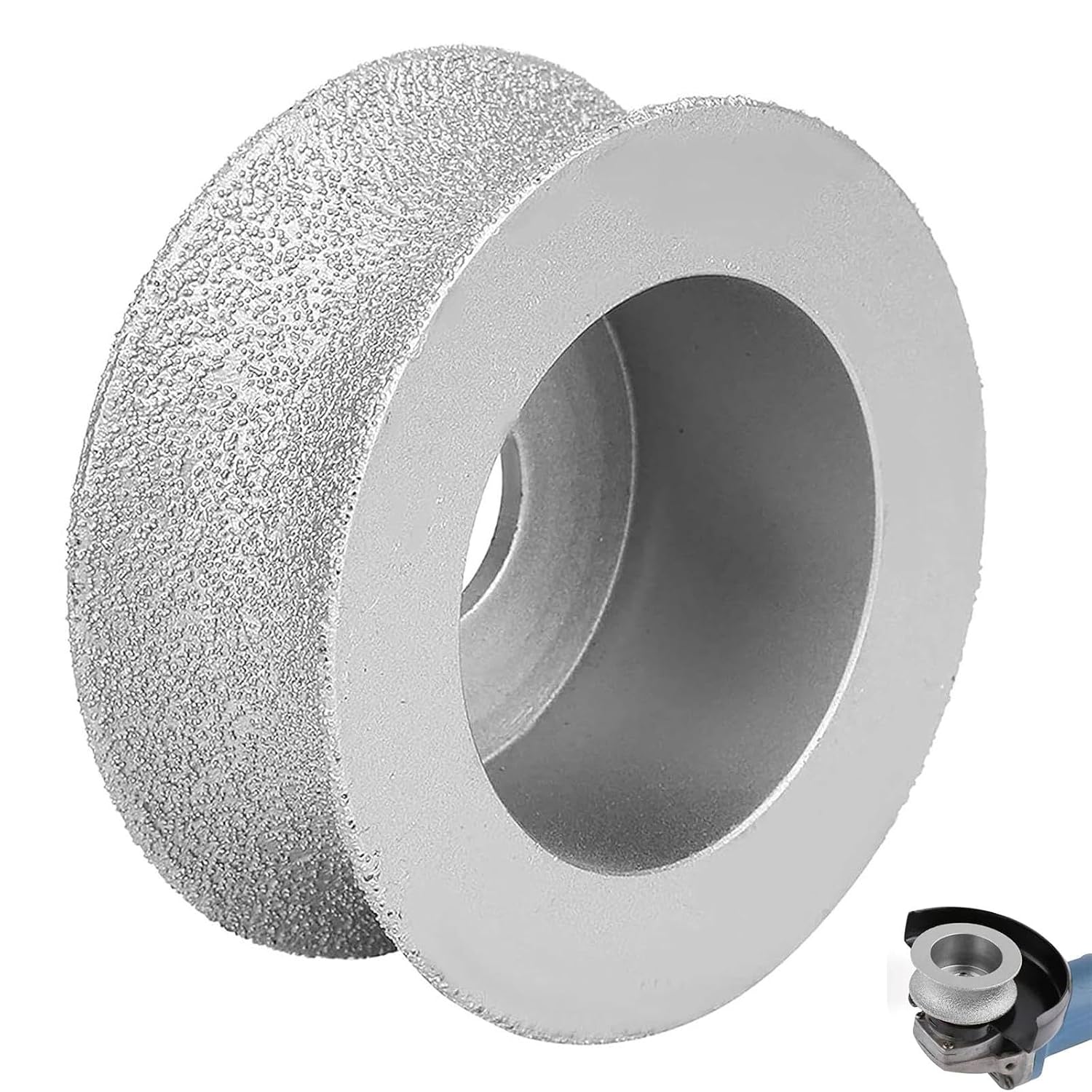 20mm Round Edge Grinding Wheel for Tile, Bullnose Grinding Wheel, Bullnose Grindings Wheel Porcelain Bullnos Tool for Tile, Marble, Granite, Ceramic, Quartz and Stone Edging