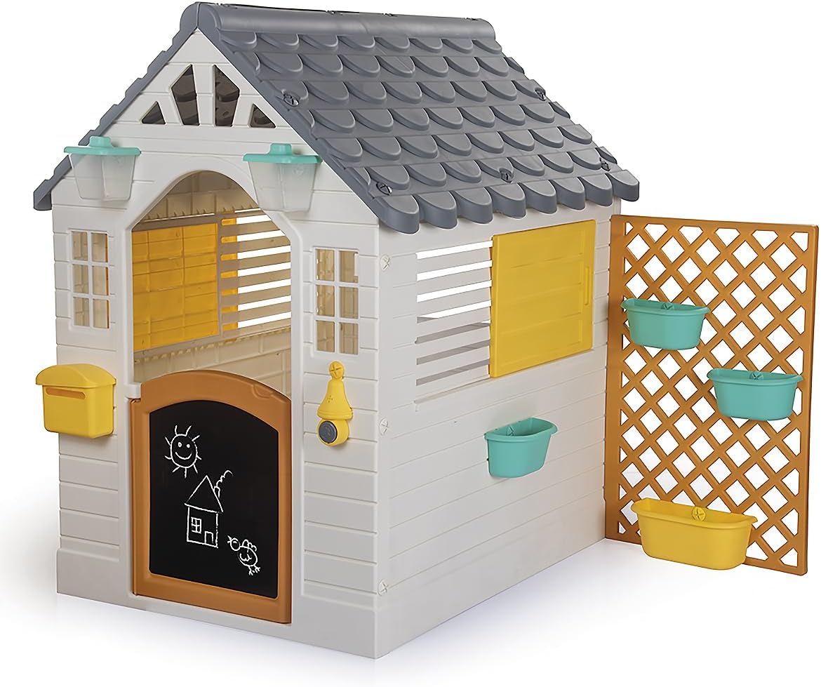 Dolu Playhouse with Electronic Doorbell For Children From 2 Years Garden Toy For Kids Garden Toys Playhouse Kids Outdoor Indoor Plastic House Toddler Garden Toys