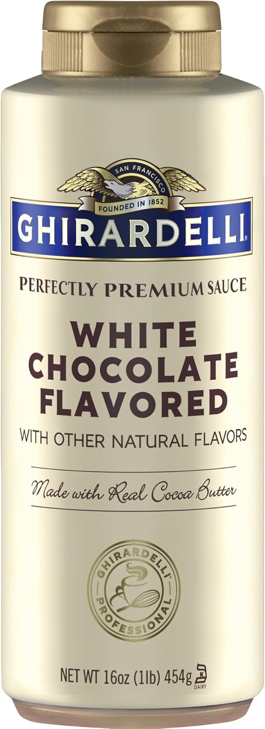 Ghirardelli White Chocolate Sauce, 16 Ounce Squeeze Bottle