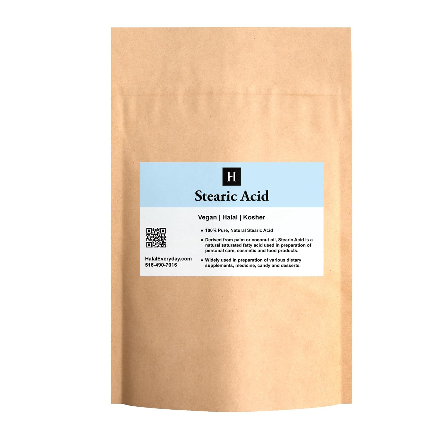 SAAQIN Stearic Acid White Flakes 1 lb – Food Grade NF/USP – Natural Emulsifier, Thickener & Stabilizer for Soap Making, Lotions, Creams, Shaving Soap, and Natural Soap