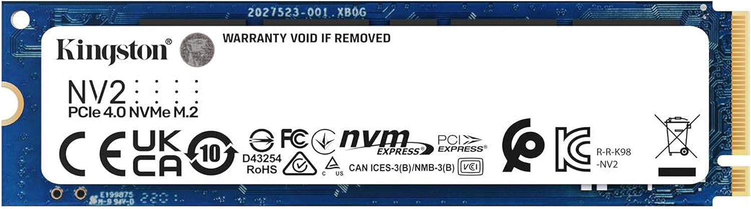 Kingston NV2 NVMe PCIe 4.0 Internal SSD 2TB M.2 2280 -SNV2S/2000G