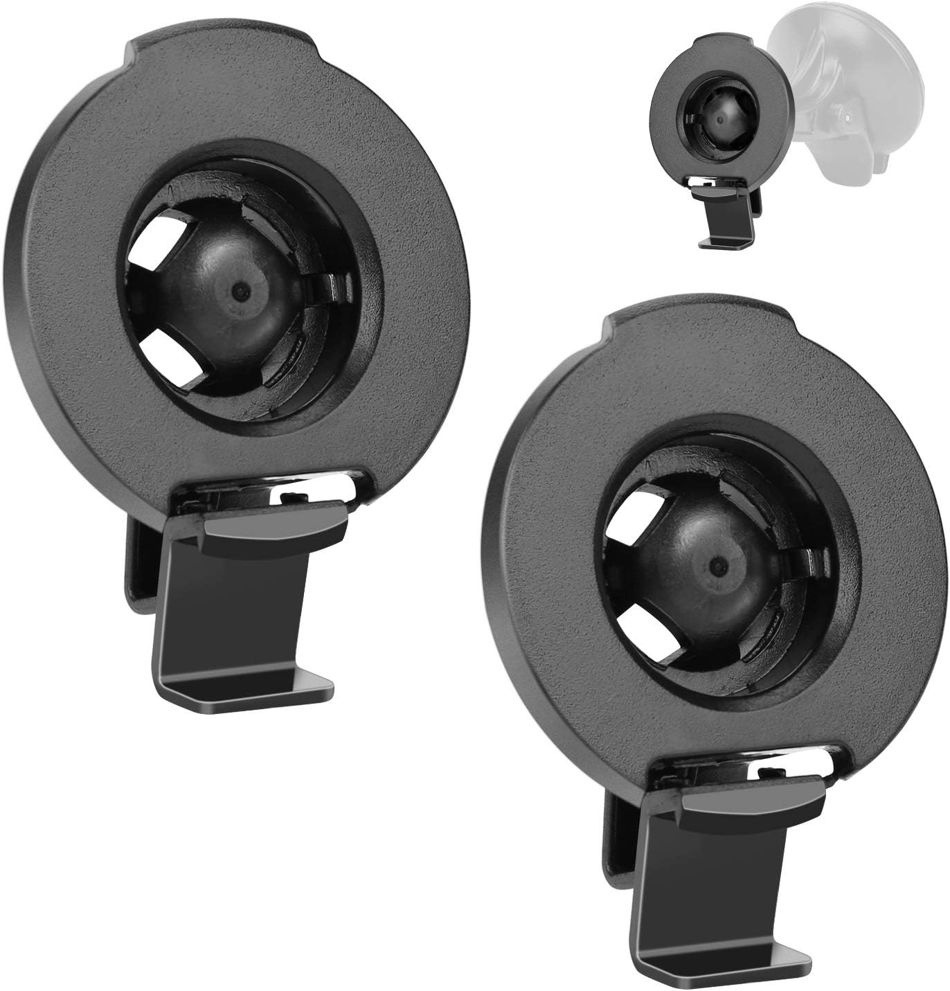 Garmin Accessories GPS Bracket Cradle Mount Compatible with Garmin Nuvi 42LM 44 52LM 54 55LMT 56 58 2407 2408 2447 2448 2467 2497 2507 2508 2547 2548 2557 2567 2577 Nuvi GPS (2 Pack)